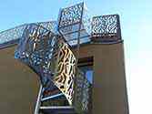 Wendeltreppe aus Edelstahl